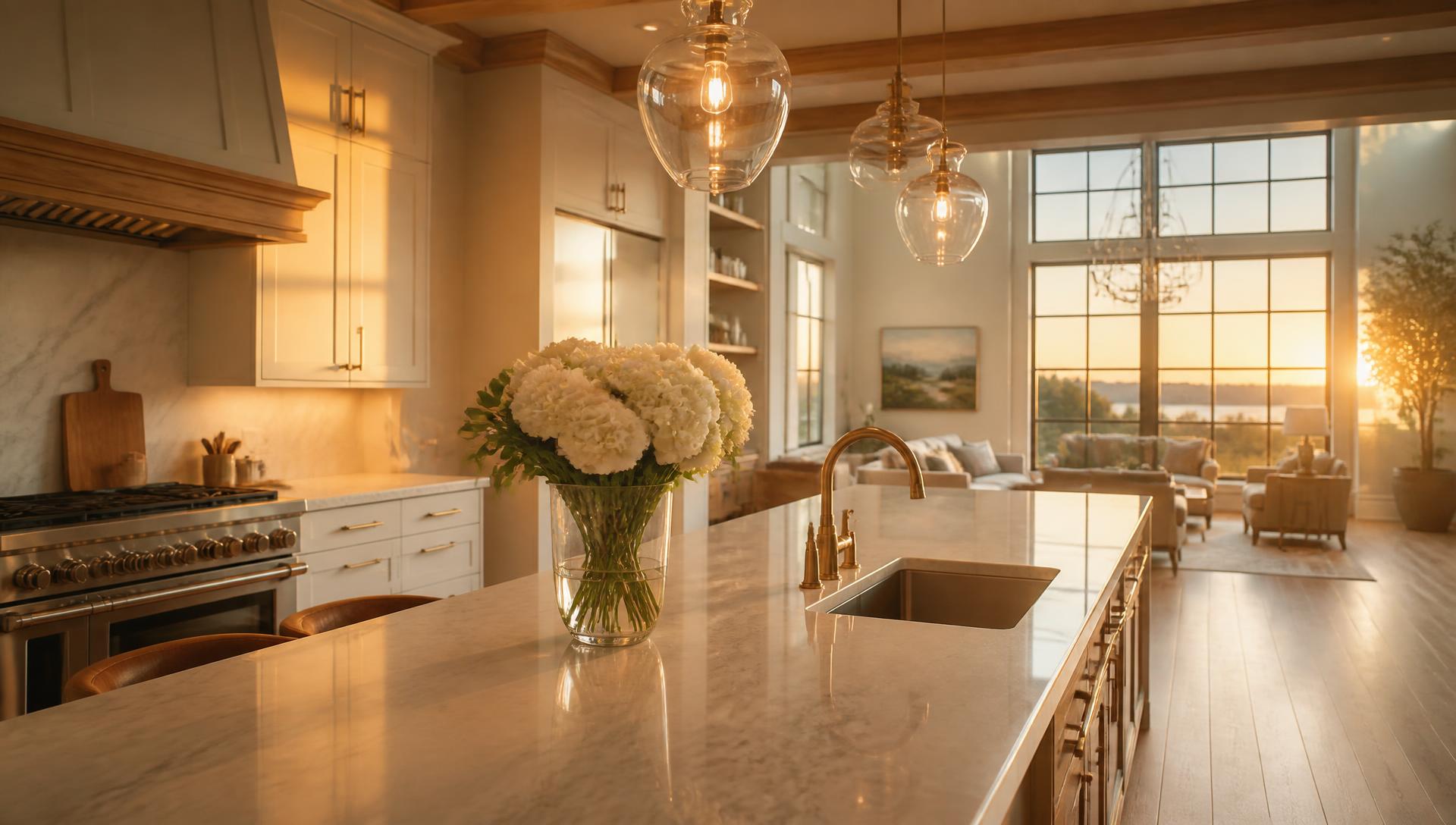 A bright, beautifully kept kitchen